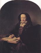 Ferdinand bol, Historiated portrait of an 81 year-old Woman (mk33)